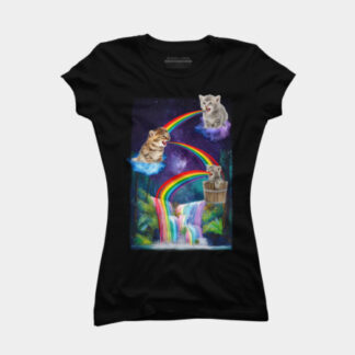 Cats and rainbows t-shirt