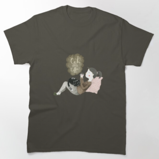 Cats and coffee t-shirt