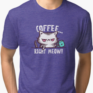 by Meowgicians 'Bad Cat Spells Coffee' Tshirt | A Must-Have Funny Cat Shirt for Women Yellow / M